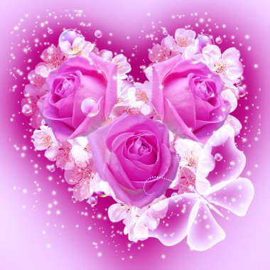 kalp şeklinde çiçek