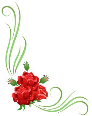 köşe çiçek süsleme
