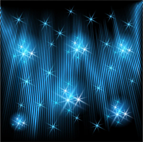 Glowing rays and stars — Stock Vector