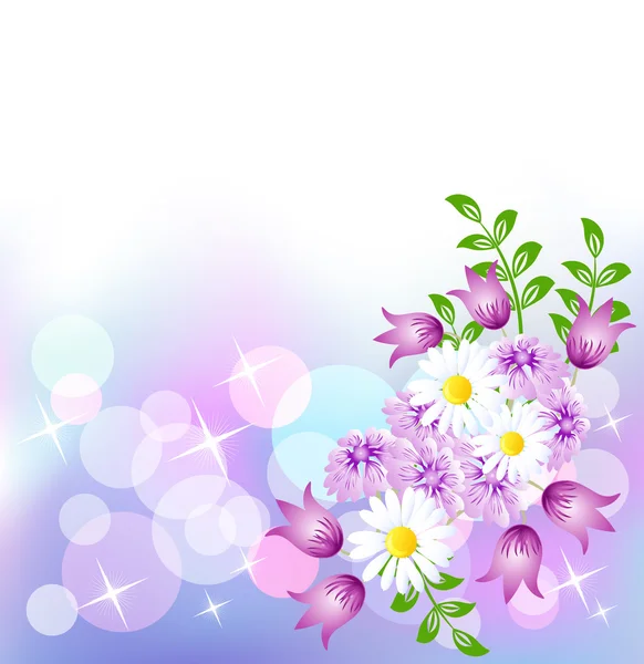 Bloemen achtergrond — Stockvector