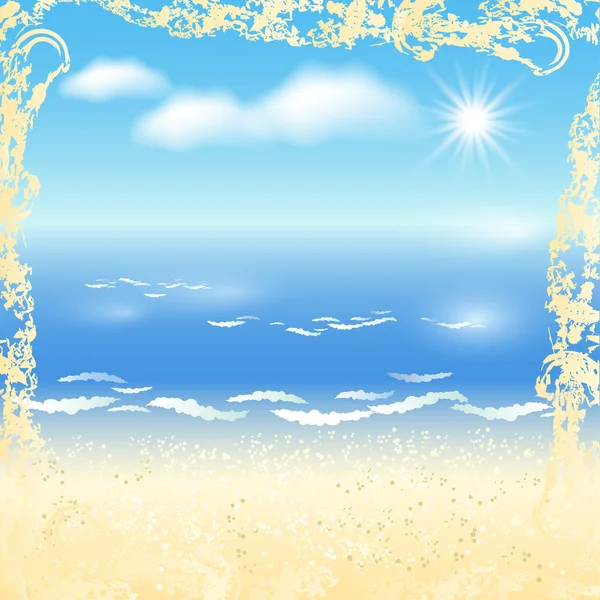 Sandy beach — Stock Vector