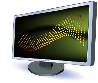 Masaüstü soyut ile dijital ekran