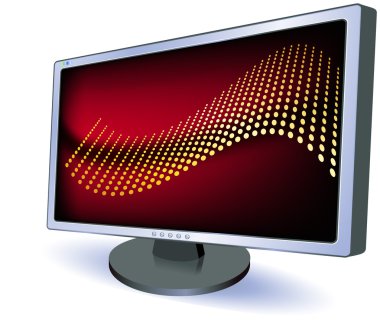 Masaüstü soyut ile dijital ekran