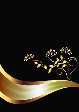 arka çiçekli dalga geçmiş