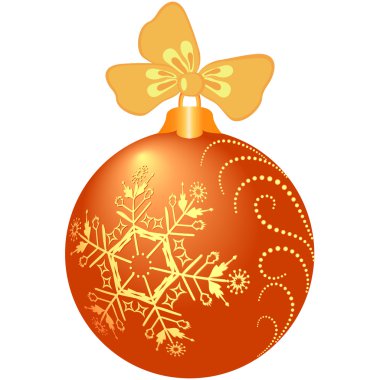 parlak turuncu Noel top
