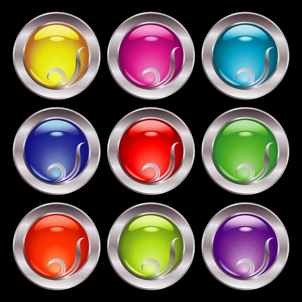 Set of buttons — Stock Vector