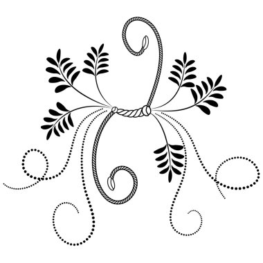 Dekoratif çiçek süsü.