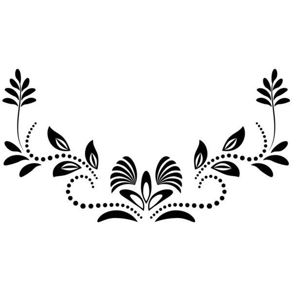 Ornamento floral decorativo — Vetor de Stock