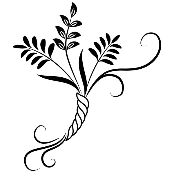 Decoratieve bloemen ornament — Stockvector