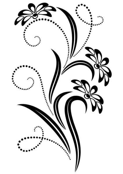 Decoratieve bloemen ornament — Stockvector