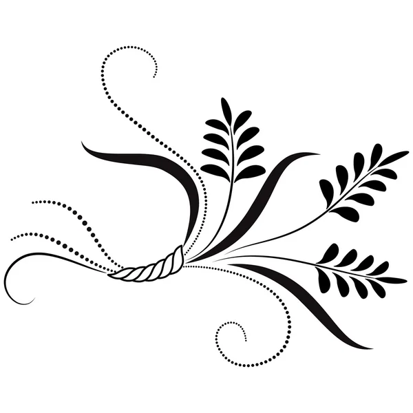 Adorno floral decorativo — Vector de stock