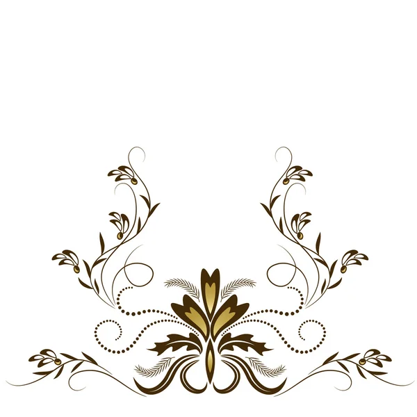 Decoratieve bloemen ornament — Stockvector