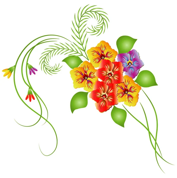 Decoratieve bloemen ornament — Stockvector