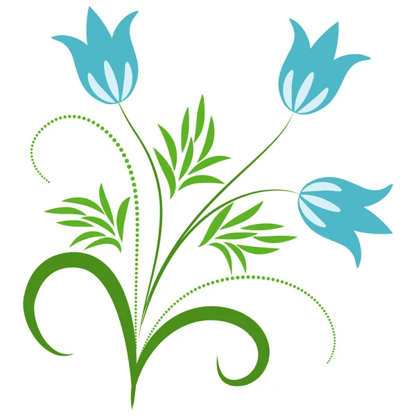 Weide sieraad bloem — Stockvector