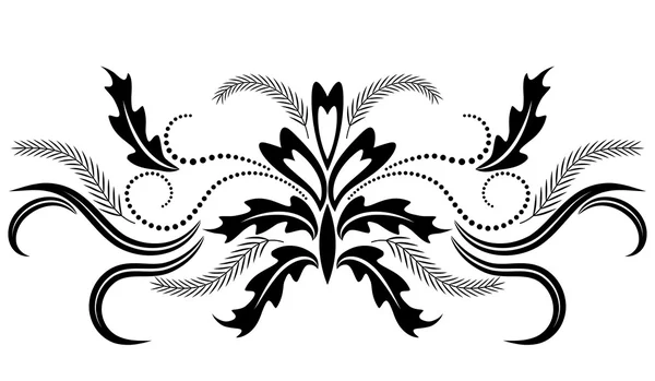 Adorno floral decorativo — Vector de stock