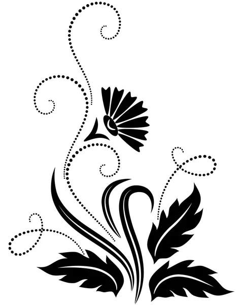 Ornamento floral decorativo — Vetor de Stock