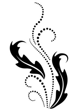 Dekoratif çiçek süsü.