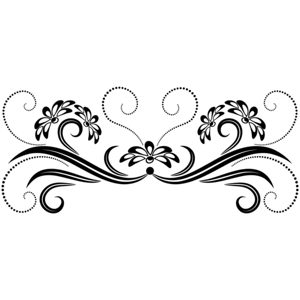 Ornamento floral decorativo — Vetor de Stock