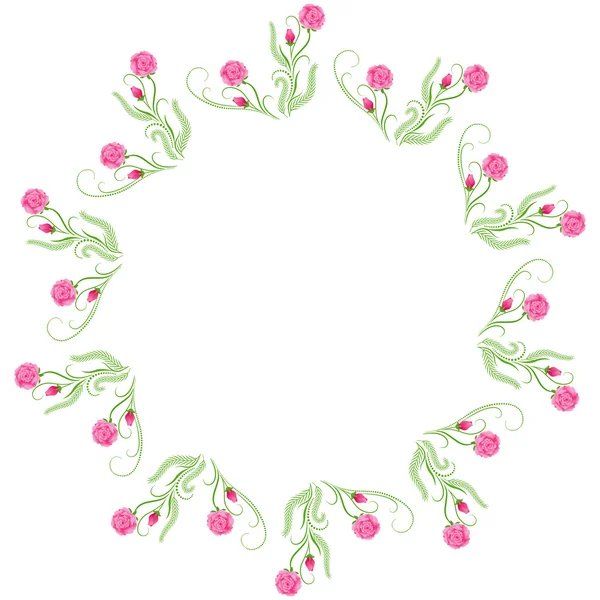 Adorno floral decorativo — Vector de stock