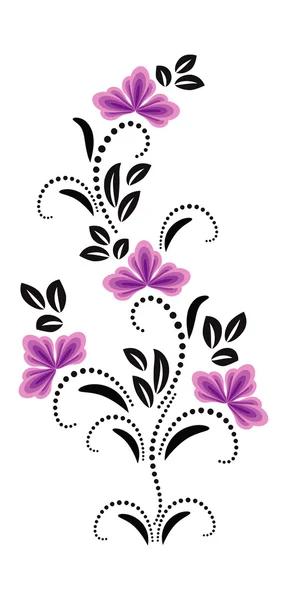 Ornamento floral decorativo —  Vetores de Stock