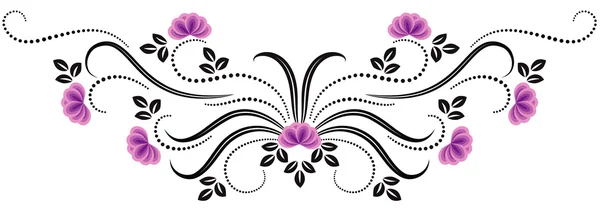 Decoratieve bloemen ornament — Stockvector