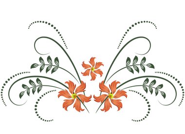 Dekoratif çiçek süsü.