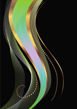 arka çiçekli dalga geçmiş