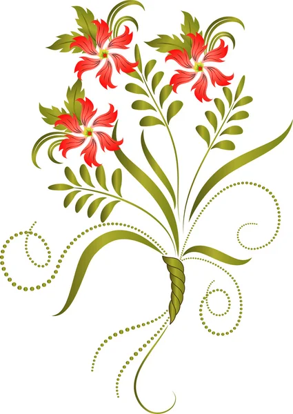 Decoratieve bloemen ornament — Stockvector