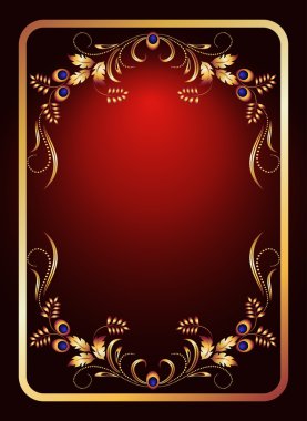 achtergrond met gouden sieraad voor verschillende ontwerp-artwork