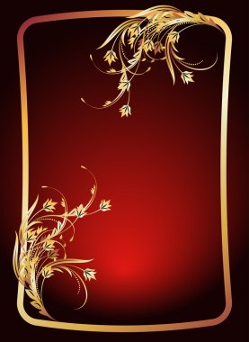 achtergrond met gouden sieraad voor verschillende ontwerp-artwork