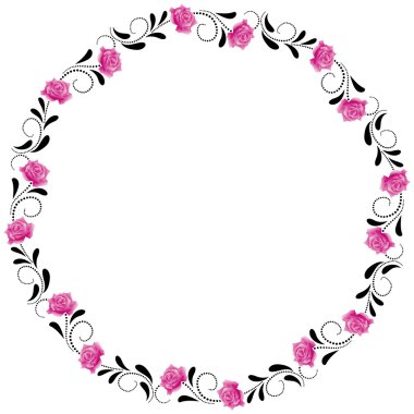 Dekoratif yuvarlak çerçeve