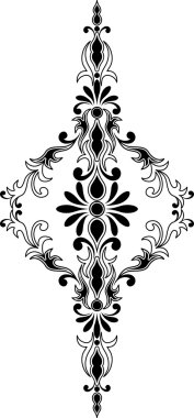 dikey ve simetrik Dekoratif süsleme