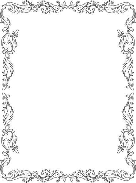 レトロなスタイルのヴィンテージ装飾フレーム — ストックベクタ
