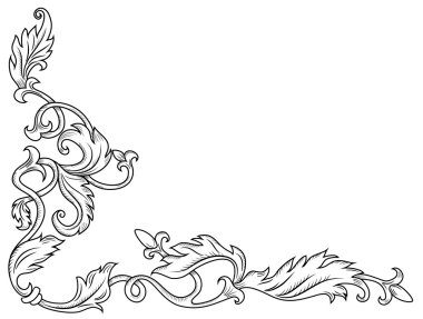 Dekoratif köşe süsleme