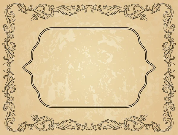 Vintage ornament frame — Stock Vector