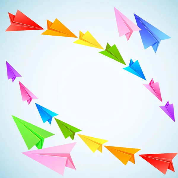 Colorful paper airplanes Stock Vector Image by ©Marisha 47525981