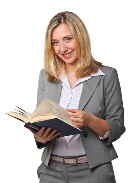 Mujer con libro —  Fotos de Stock