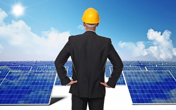 Sun power solution — Stock Photo, Image