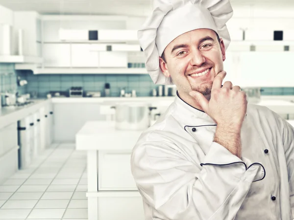 Chef na cozinha — Fotografia de Stock