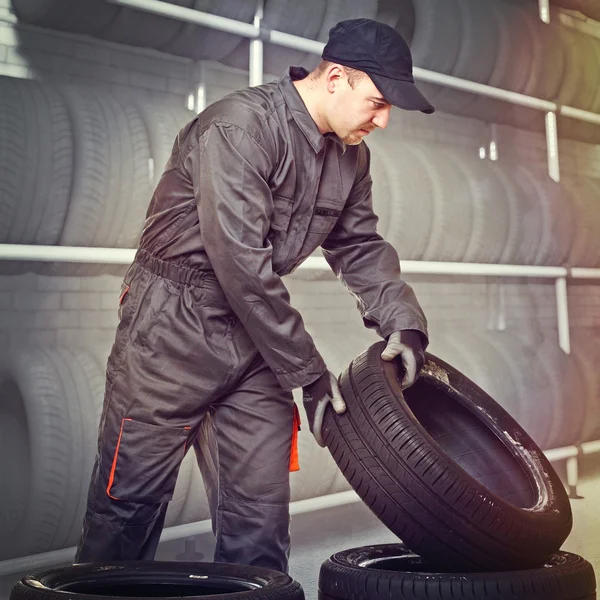 Manual worker on duty — Stock Photo, Image