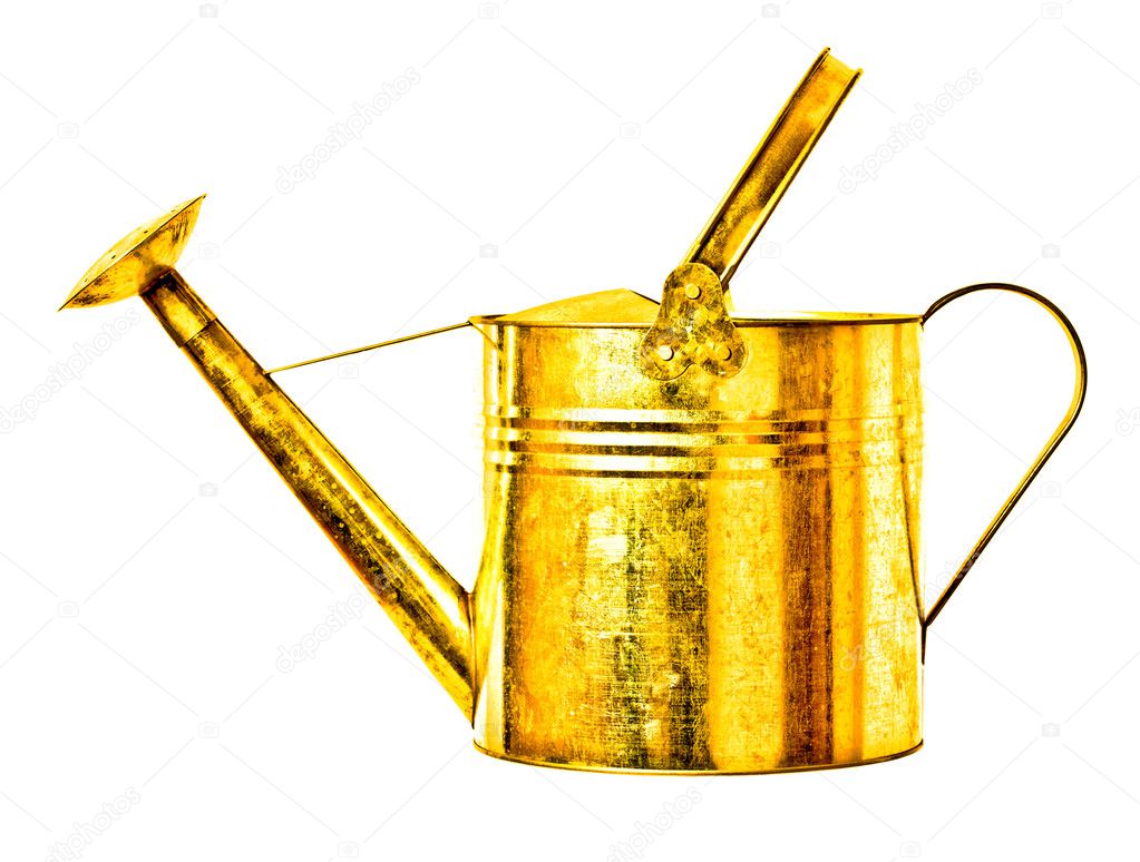 Golden watering can Stock Photo by ©jukai5 17134971