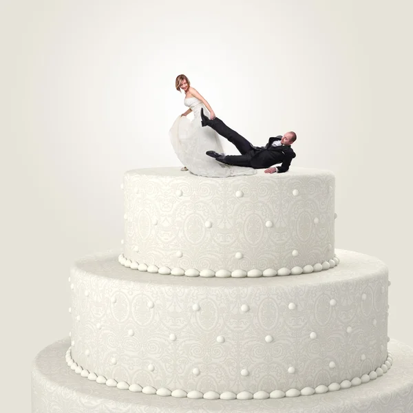 Funny cake topper — Stock Photo, Image