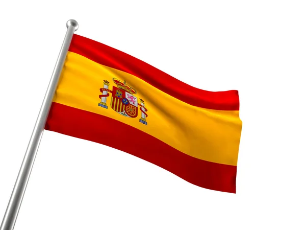 Hiszpania flag — Zdjęcie stockowe