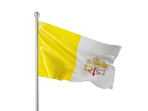 梵蒂冈国旗 — 图库照片
