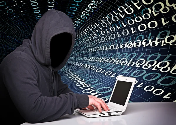 No face hacker — Stock Photo, Image