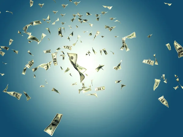 Flying money — Stock Photo, Image