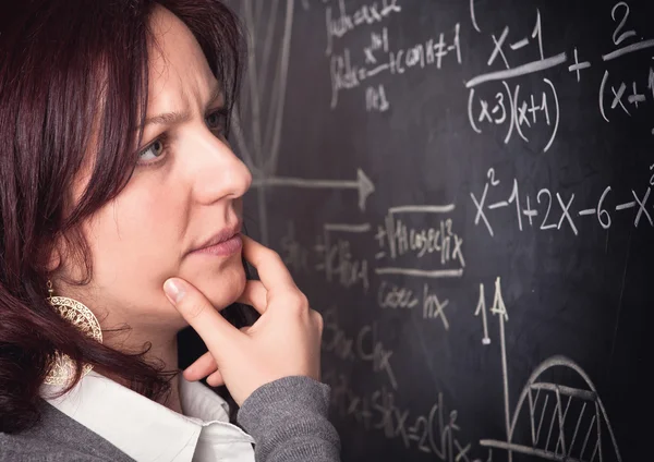 Woman teacher at school — Stock Photo, Image