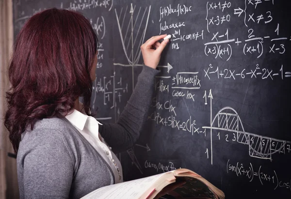 Woman teacher at school — Stock Photo, Image