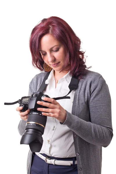 Mujer fotógrafa —  Fotos de Stock