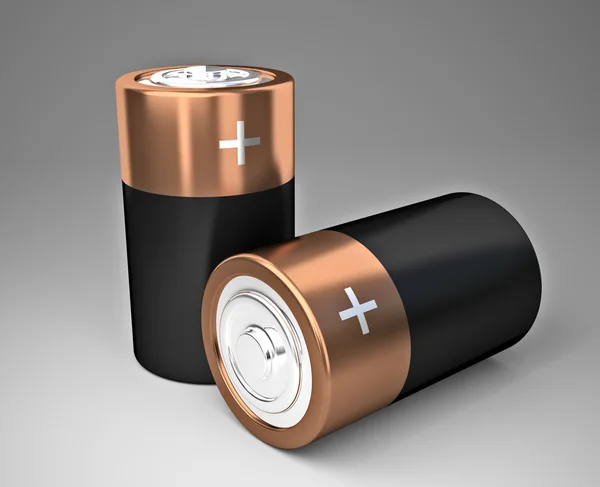 3 d のバッテリー — ストック写真